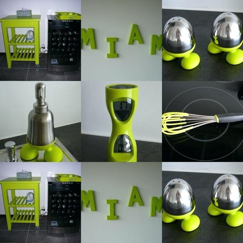 Decoration de cuisine verte