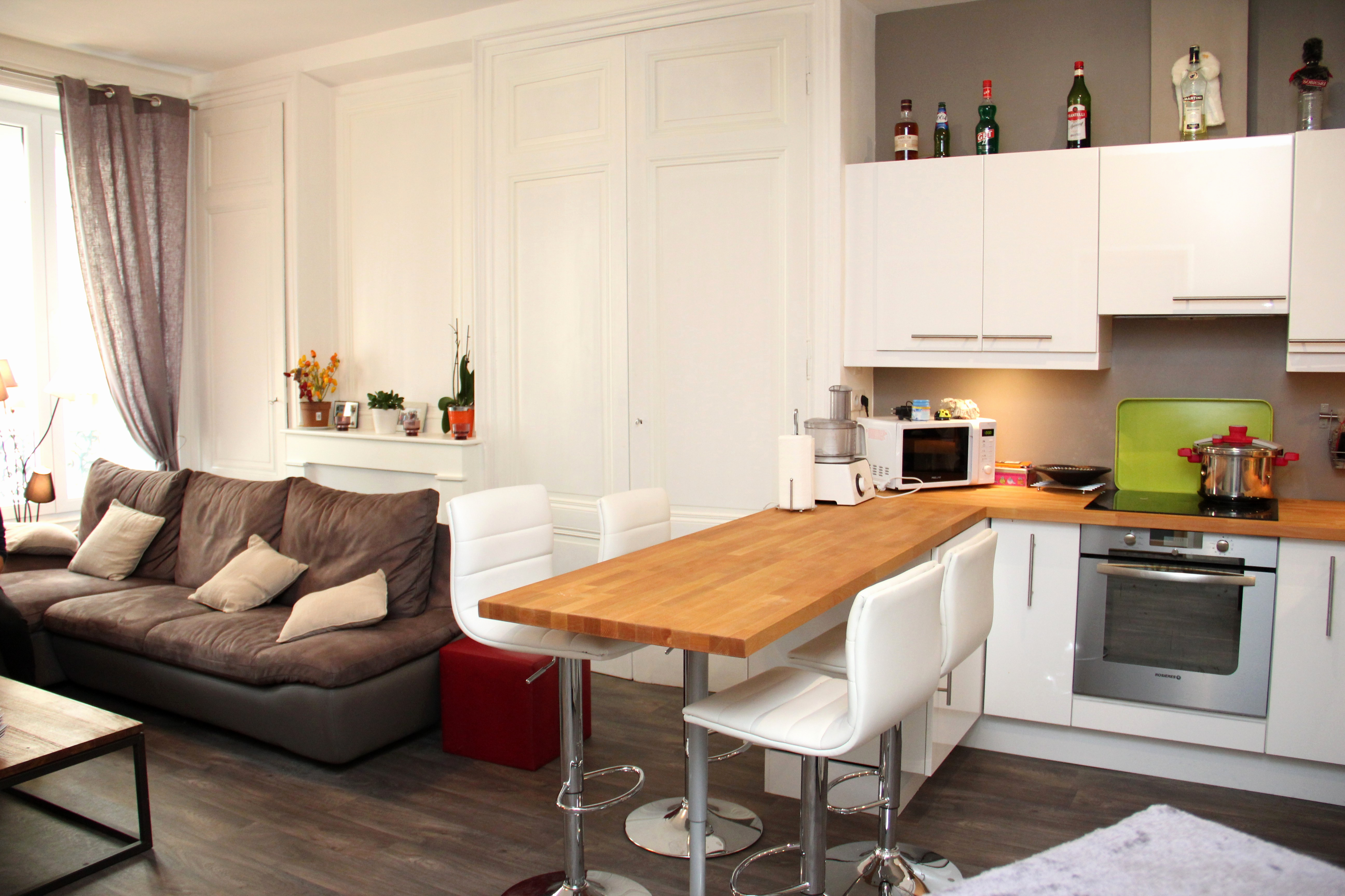 Deco cuisine ouverte sur sejour