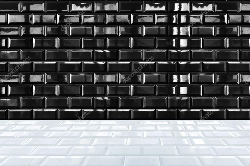 Carrelage brique noir