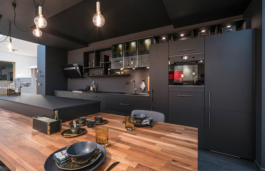 Plan de travail cuisine en bois massif sur mesure