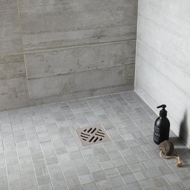 Carrelage mosaique gris clair