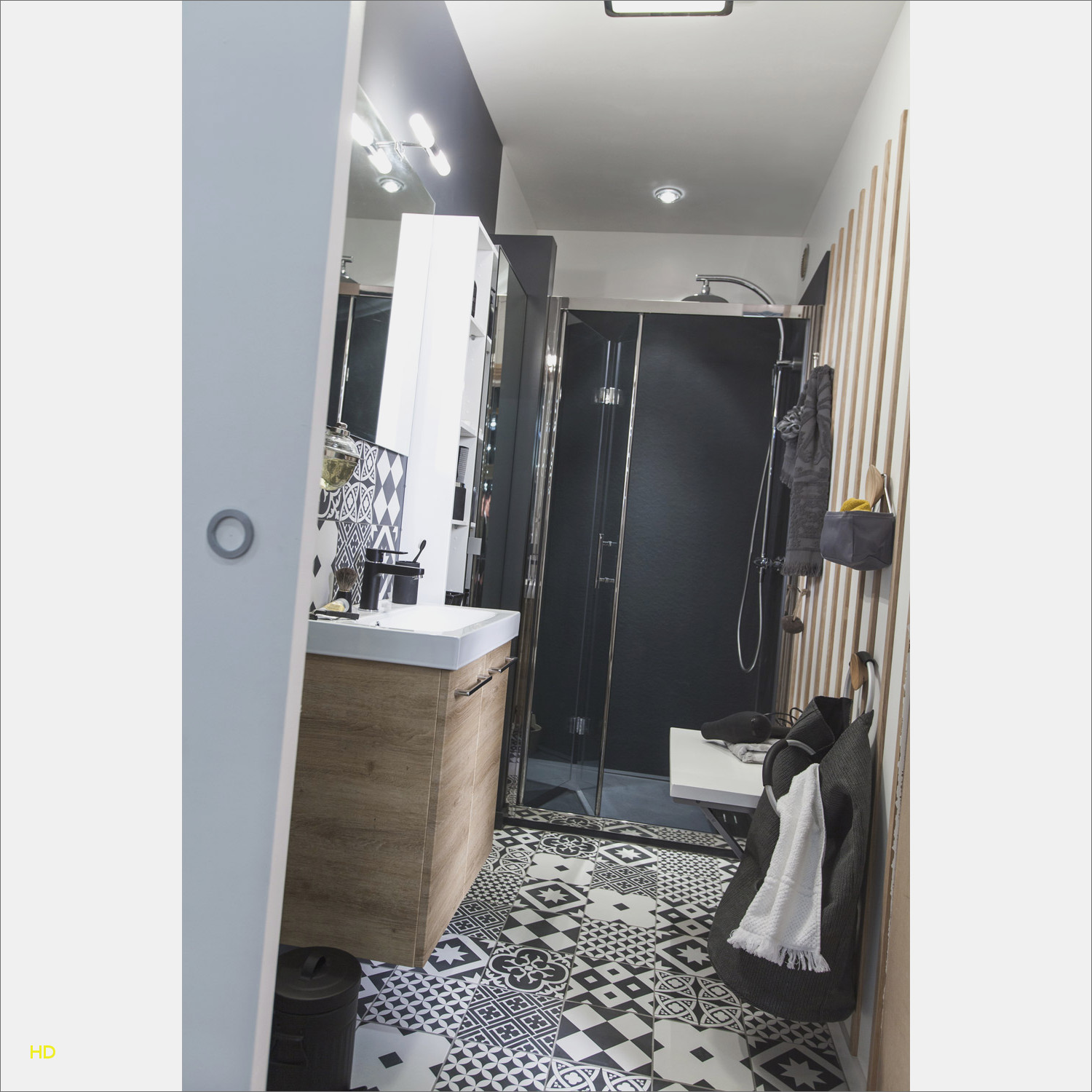 Carrelage artens noir et blanc