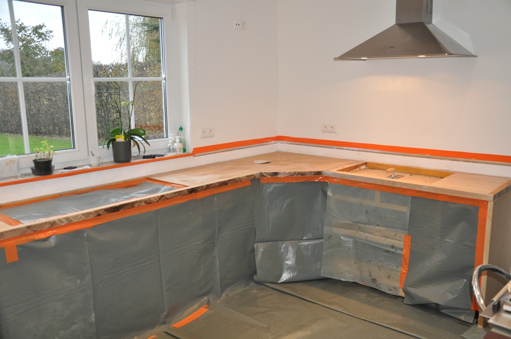Plan de travail pour cuisine en mortex