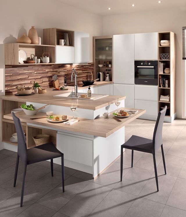 Modele de cuisine avec un bar