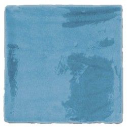 Carrelage cuisine ancien bleu