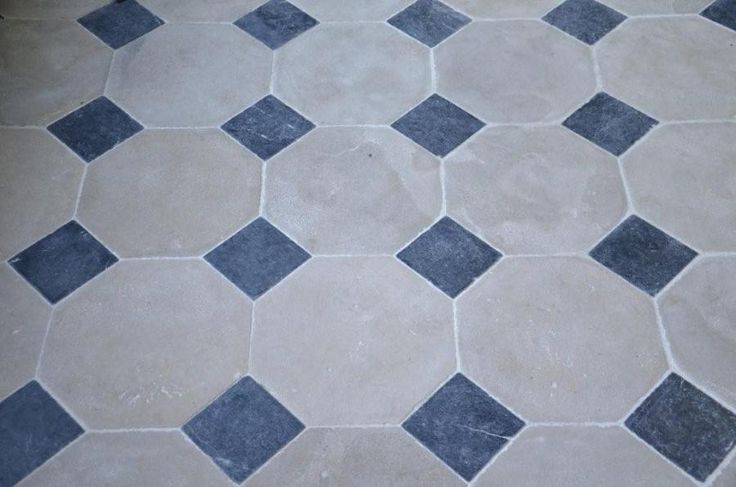 Carrelage hexagonal avec cabochon