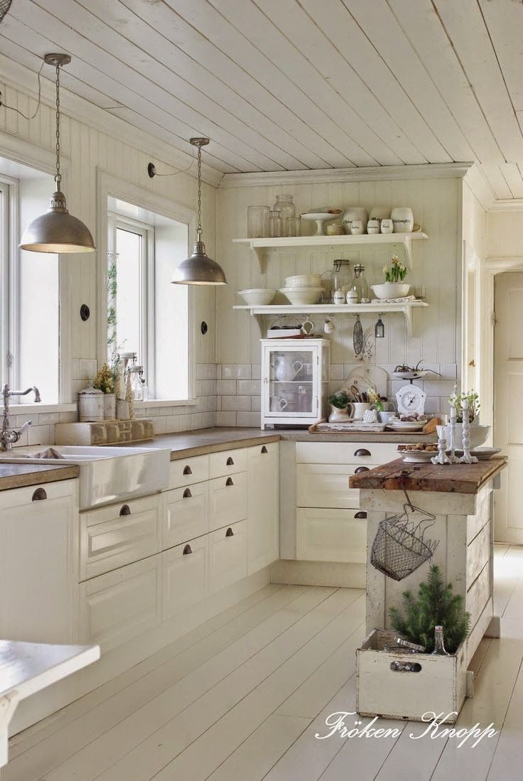 Photos de cuisine blanc et bois