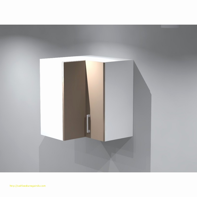 Meuble cuisine haut angle blanc