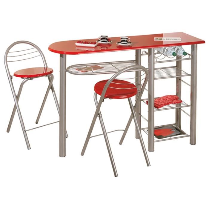 Table haute avec tabouret pas cher