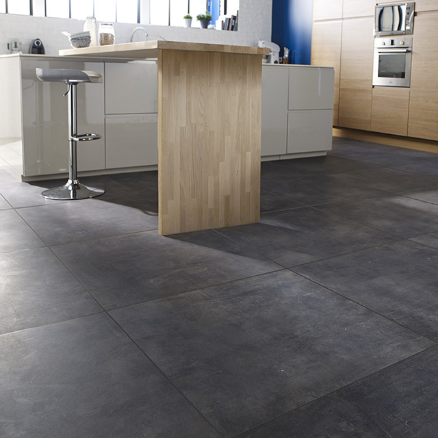 Carrelage anthracite sol