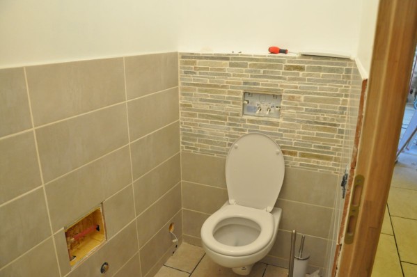 Carrelage bois wc