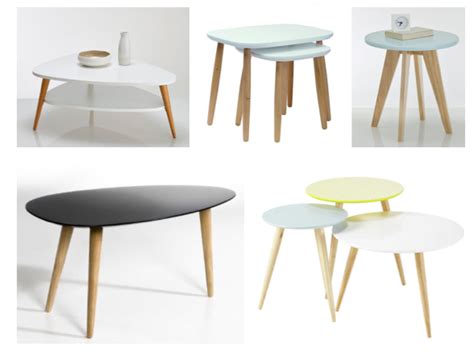 Table basse jaune la redoute