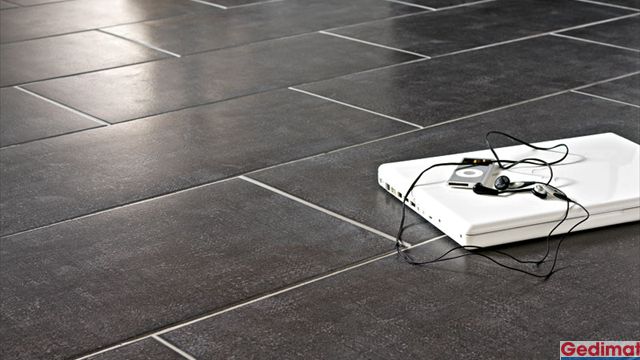 Carrelage sol aspect ardoise