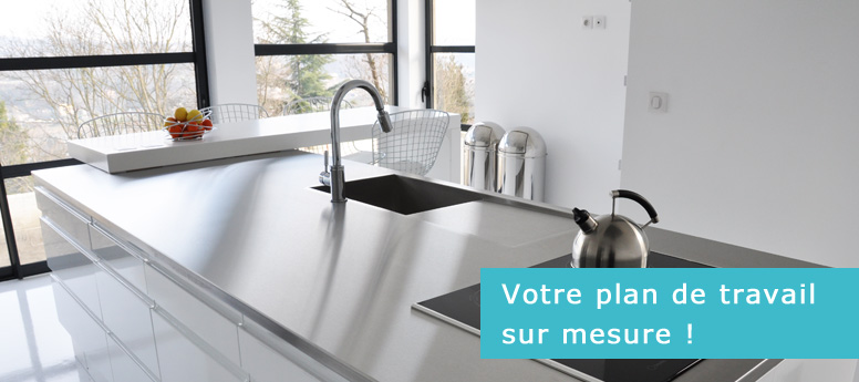 Plan de cuisine en inox