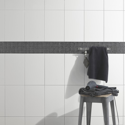 Carrelage rigato blanc