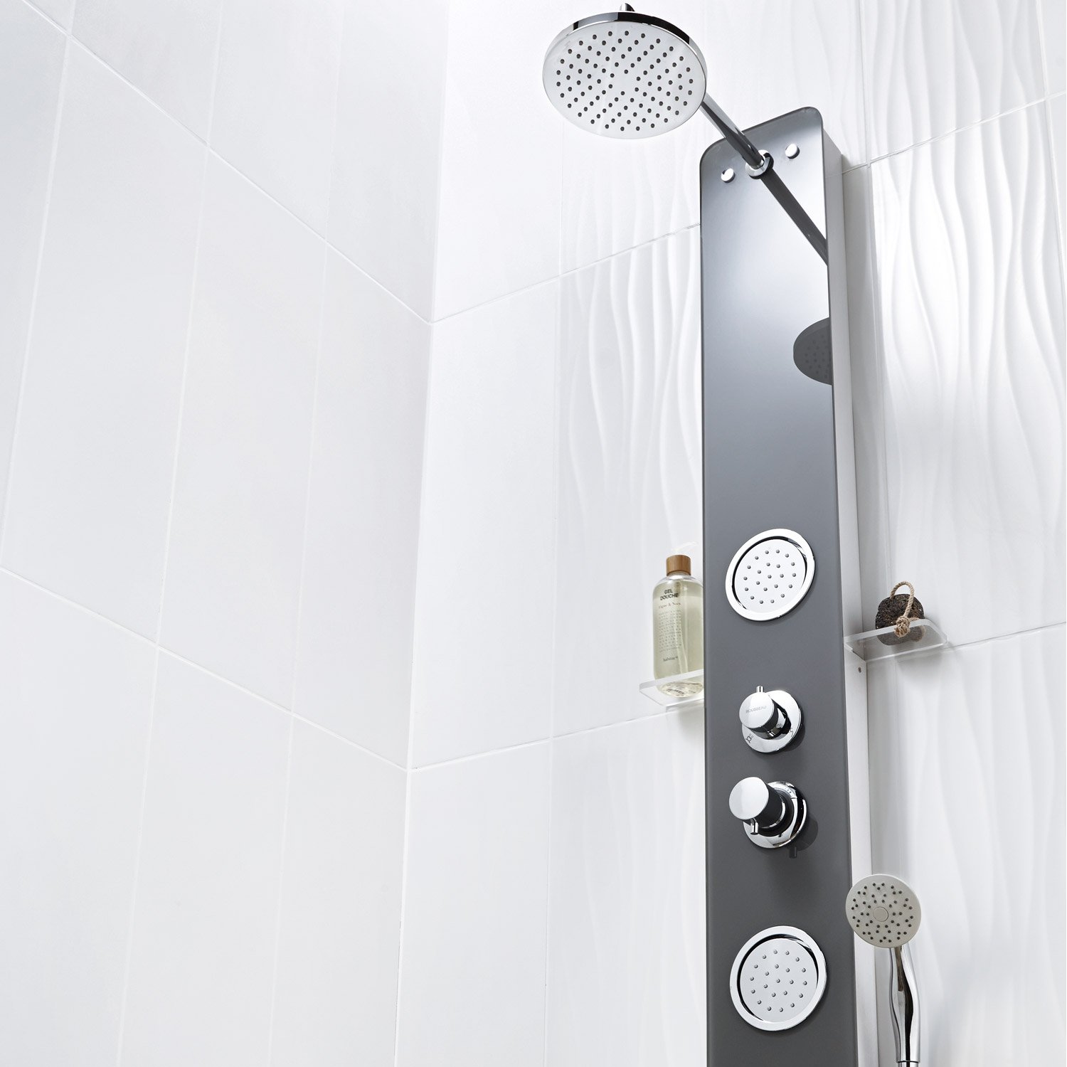Carrelage wave blanc