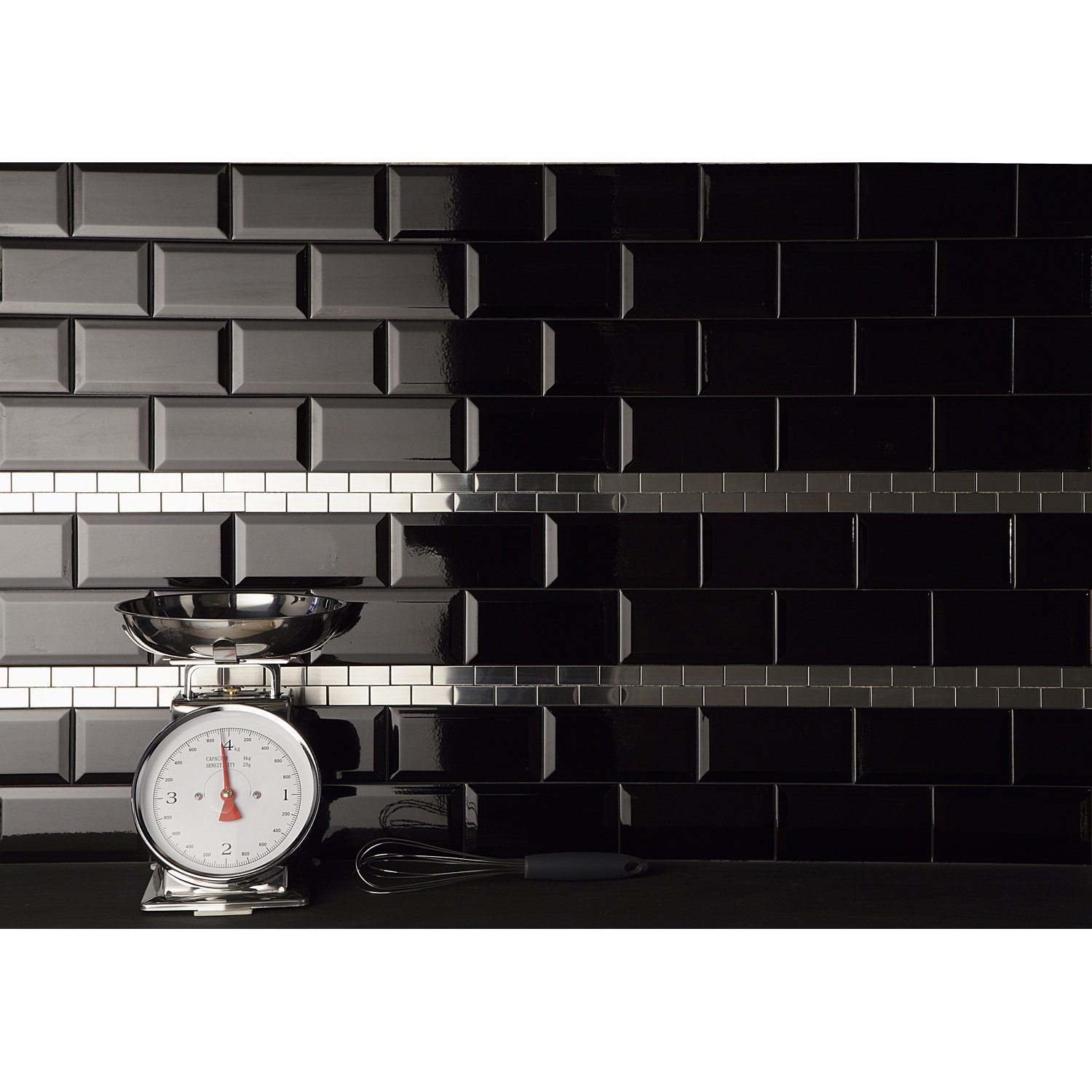 Carrelage mural noir wc