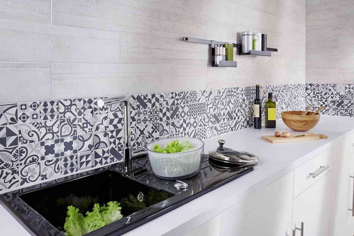 Carrelage mural cuisine design