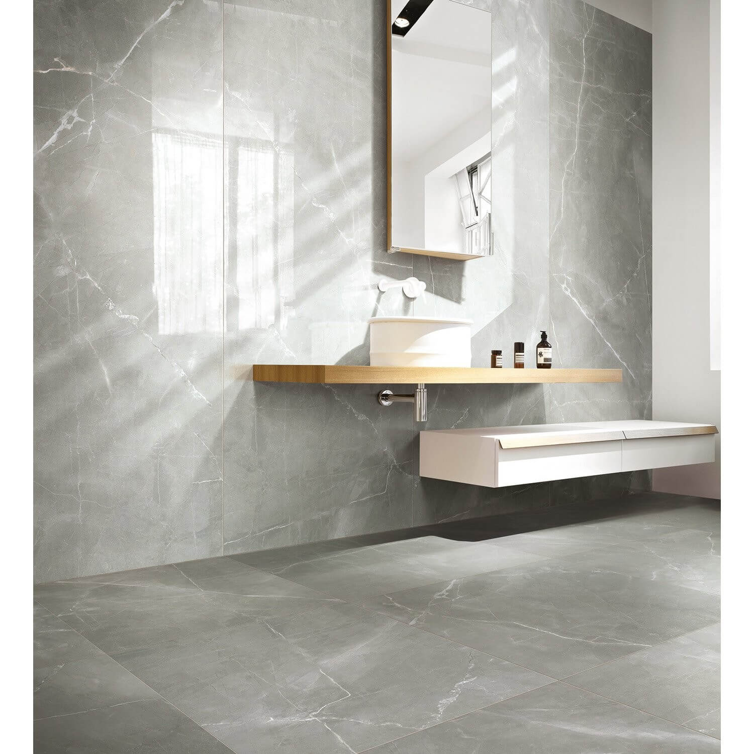 Carrelage home gris galet