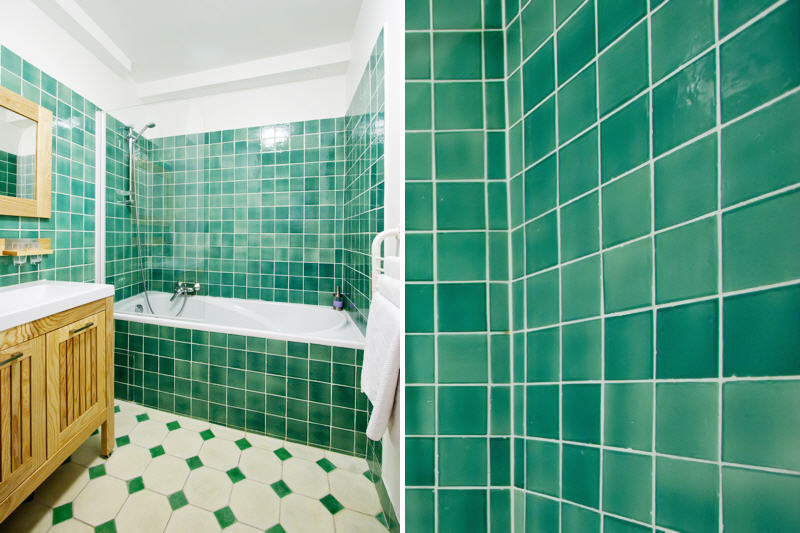 Carrelage vert emeraude
