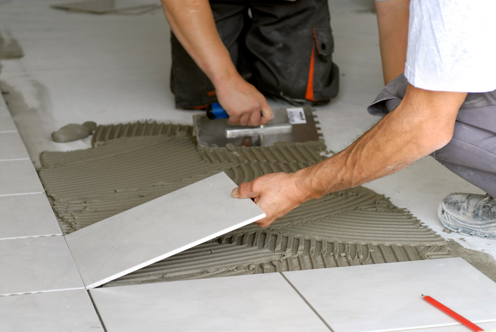 Dalle carrelage à coller
