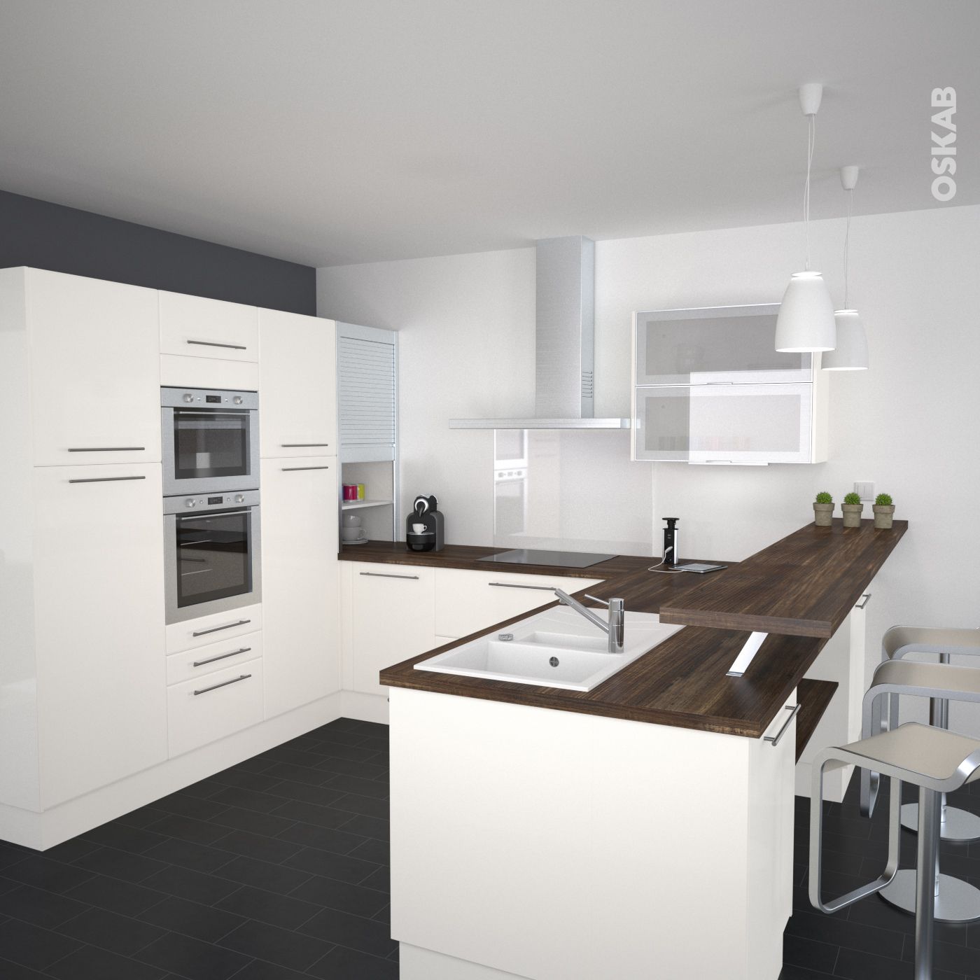 Hauteur plan snack pour cuisine