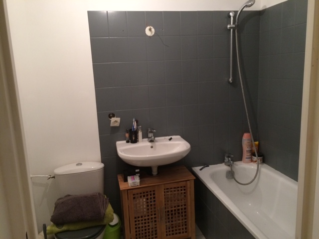 Peindre carrelage salle de bain blanc
