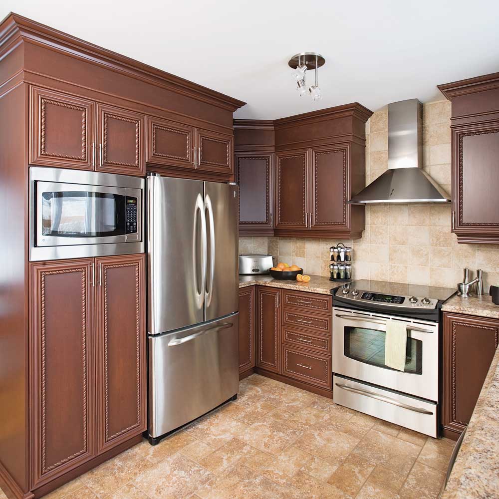 Porte d'armoire de cuisine usagée