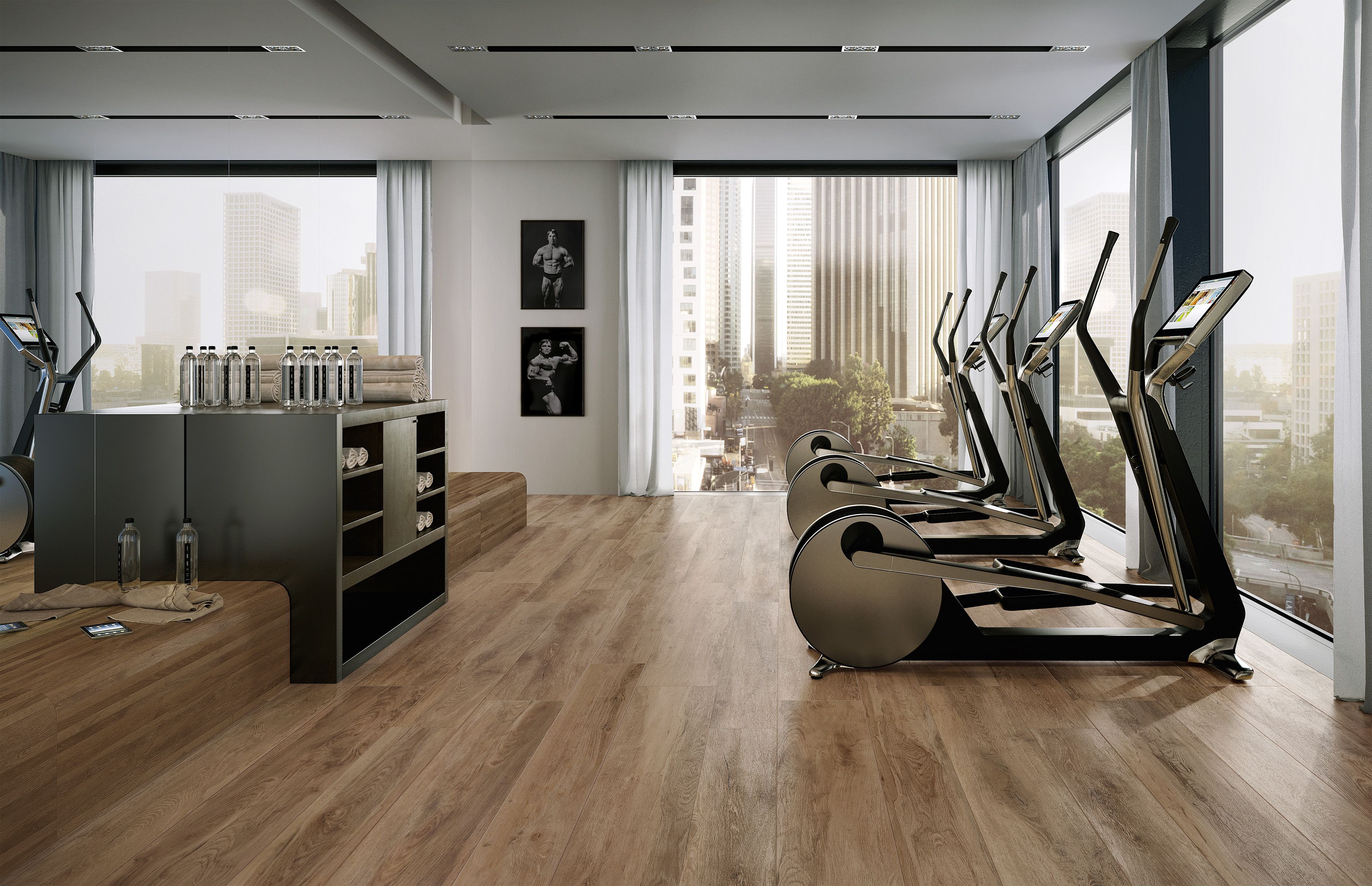 Carrelage bois exotique