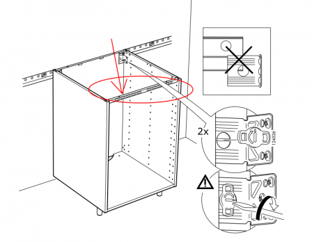 Pose meuble haut cuisine ikea