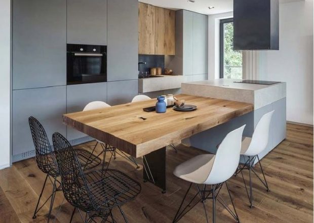 Carrelage sol cuisine ardoise
