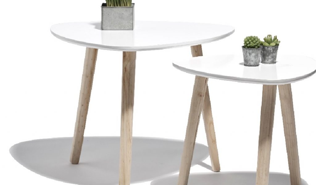 Table basse ovale en verre gifi