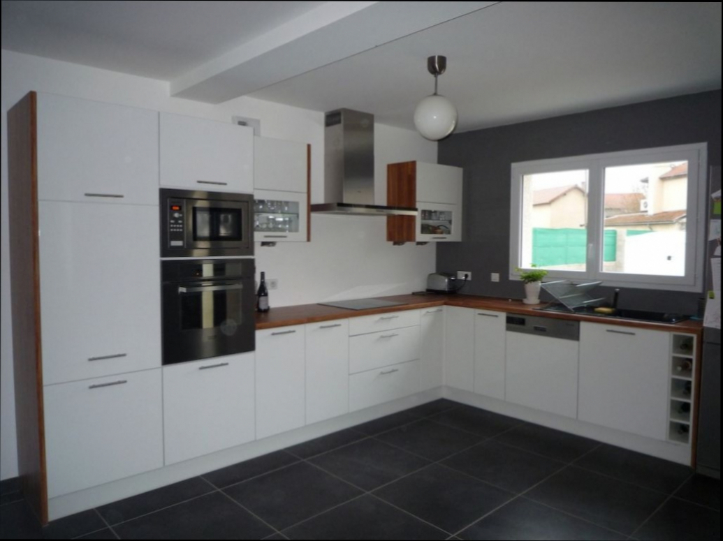 Carrelage sol pour cuisine blanche