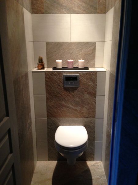 Carrelage pierre wc