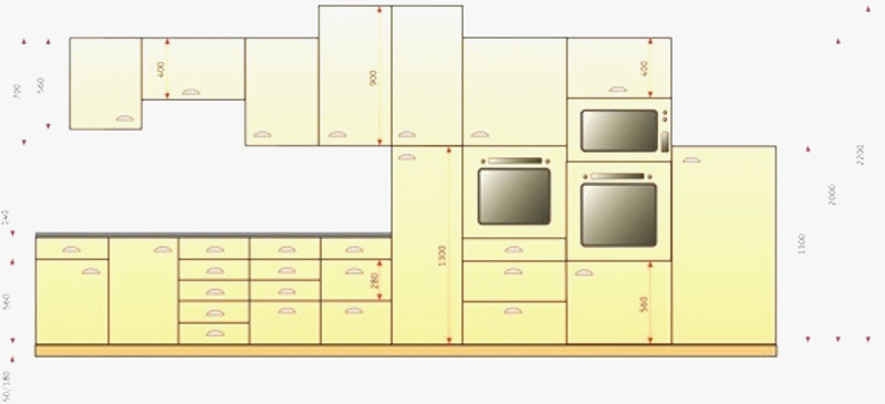 Meuble haut de cuisine hauteur