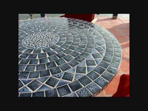 Carrelage mosaique table