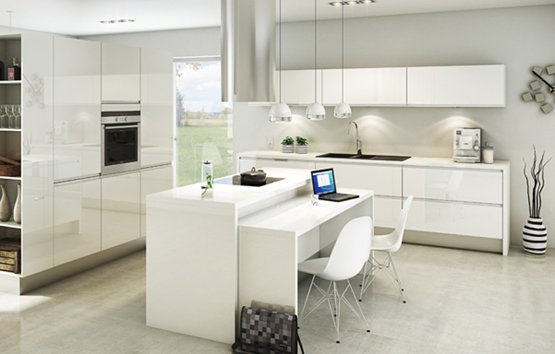 Meuble haut cuisine laque