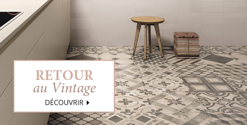 Carrelage vintage beige