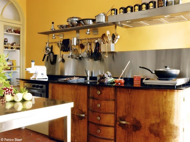 Déco cuisine jaune et orange