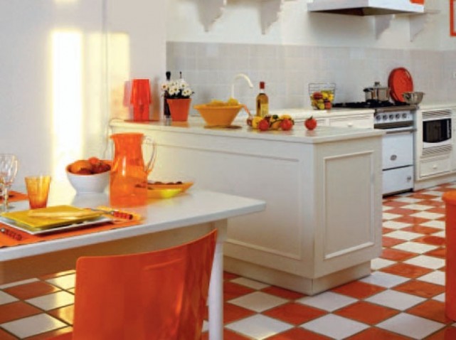 Decoration pour cuisine orange