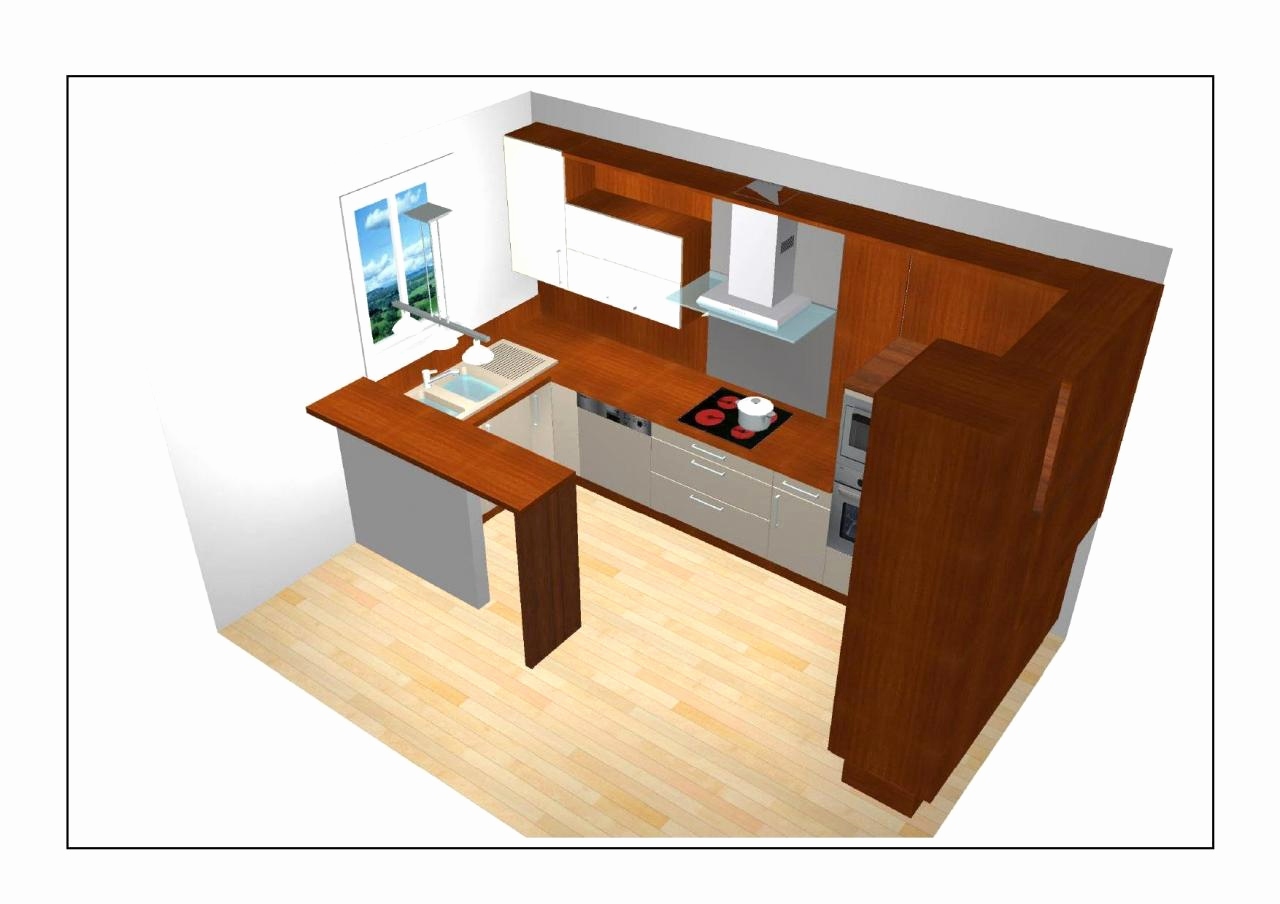 Plan séjour avec cuisine ouverte