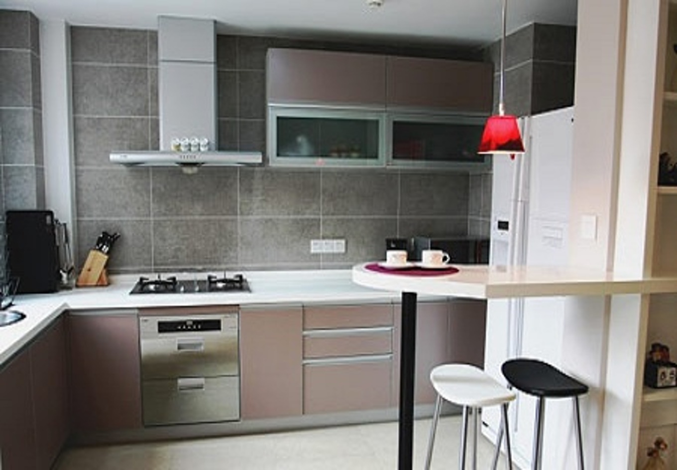 Deco cuisine gris et taupe