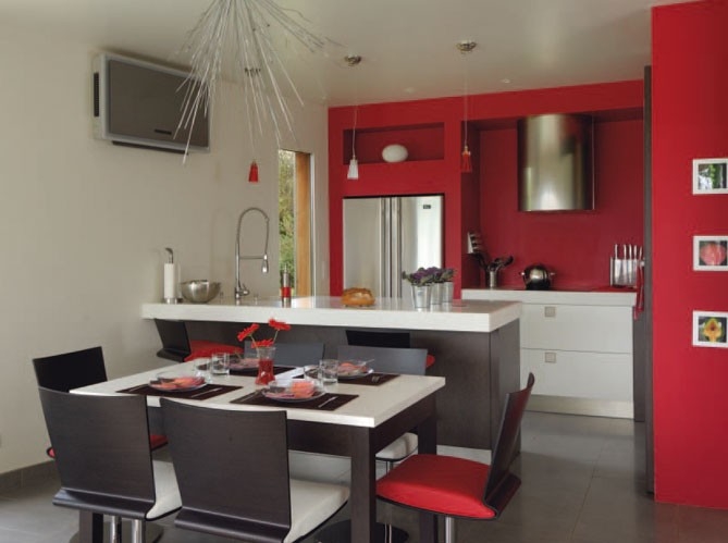 Idee deco cuisine americaine salon