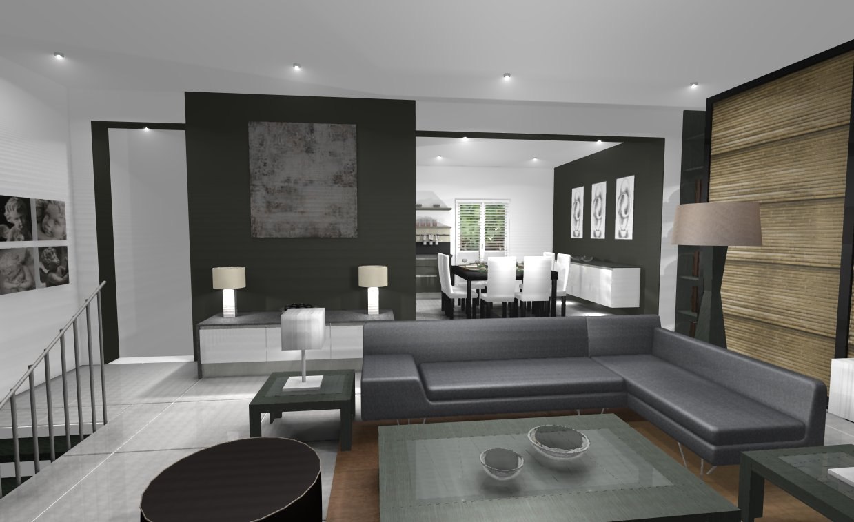 Modele deco cuisine salon