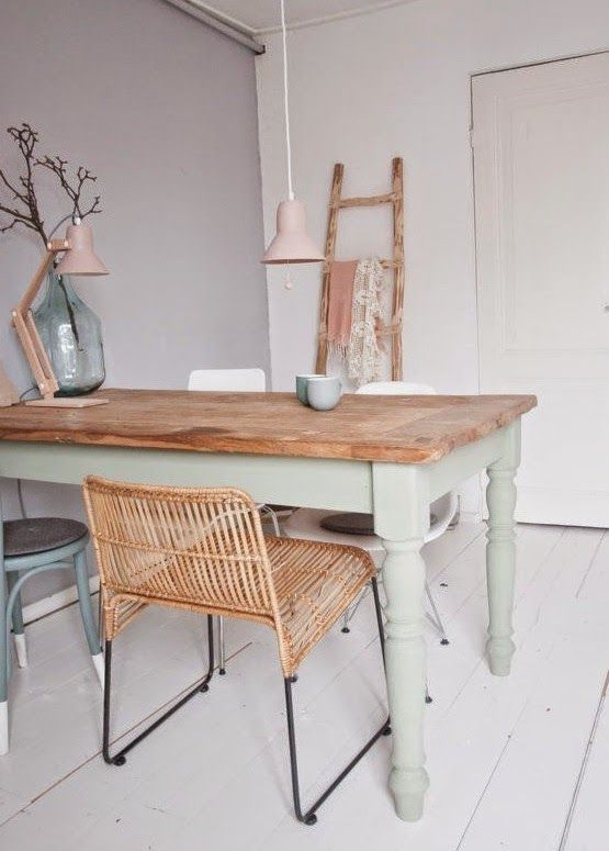 Relooker table de cuisine en bois