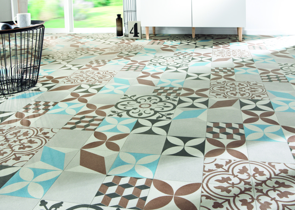 Carrelage imitation carreaux de ciment sol