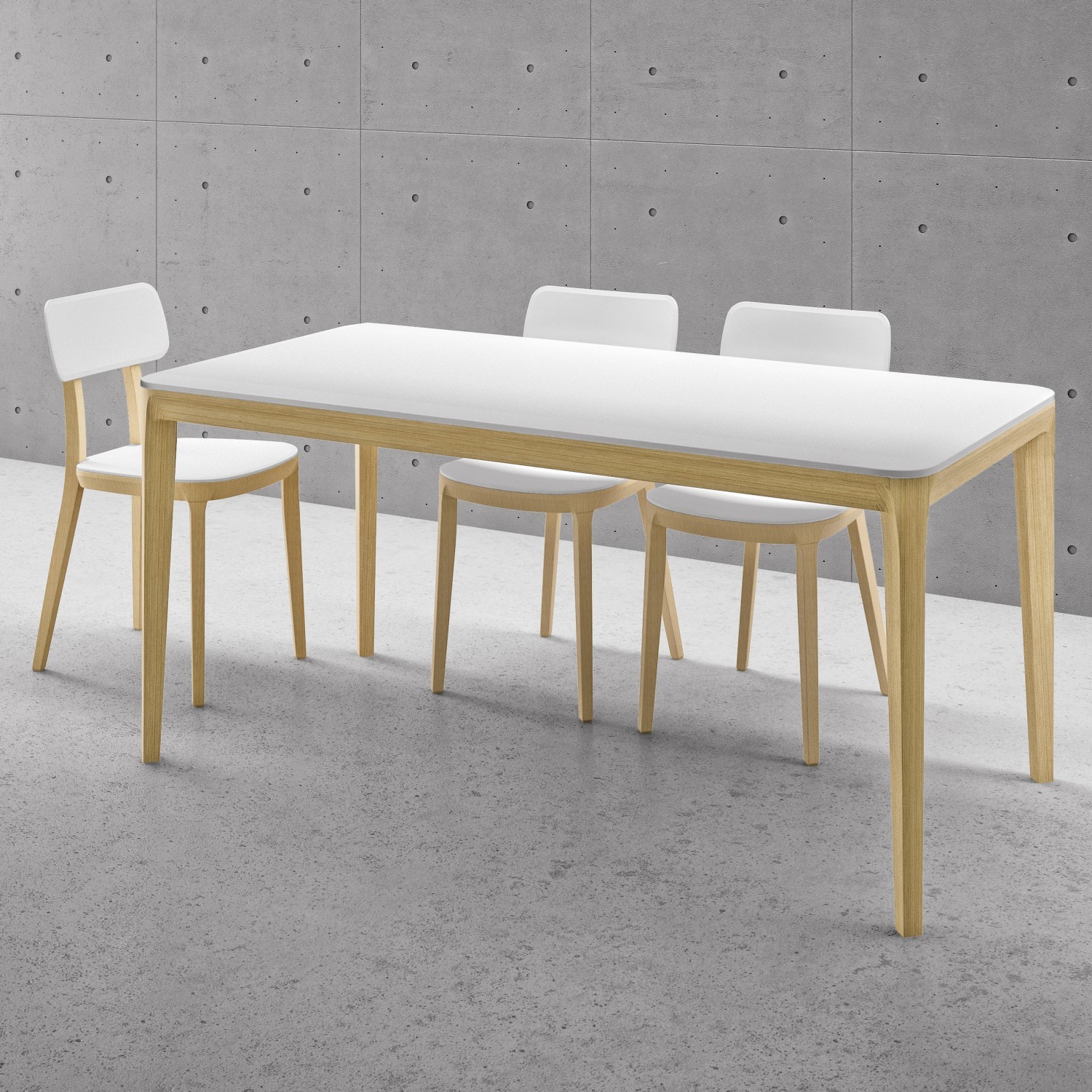 Table de cuisine en bois design