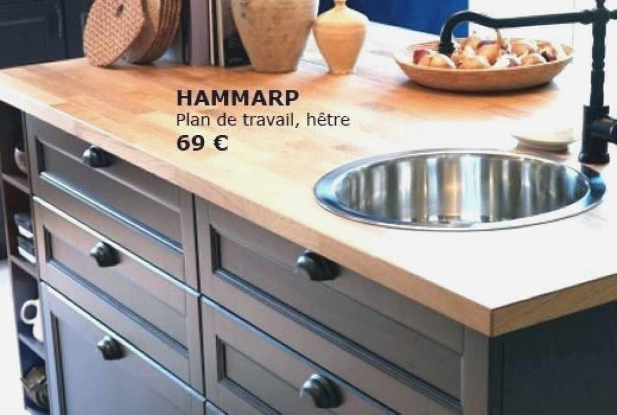 Plan de travail cuisine ikea hetre