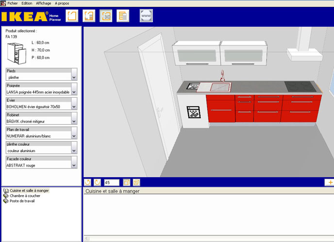 Faire plan cuisine 3d gratuit ikea