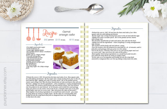 Modele livre recettes cuisine